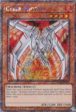 Cyber Phoenix (V.1 - Platinum Secret Rare)⁣ - Quarter Century Stampede⁣ (Platinum Secret Rare)⁣ [129]