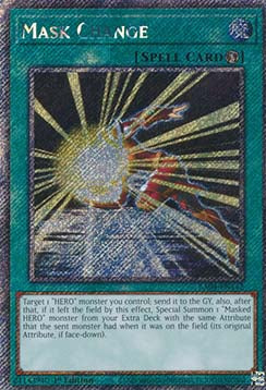Mask Change (V.1 - Platinum Secret Rare)⁣ - Quarter Century Stampede⁣ (Platinum Secret Rare)⁣ [142]