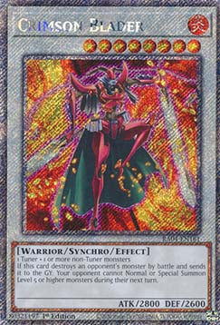 Crimson Blader (V.1 - Platinum Secret Rare)⁣ - Quarter Century Stampede⁣ (Platinum Secret Rare)⁣ [161]