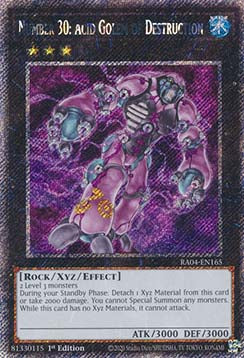Number 30: Acid Golem of Destruction (V.1 - Platinum Secret Rare)⁣ - Quarter Century Stampede⁣ (Platinum Secret Rare)⁣ [165]