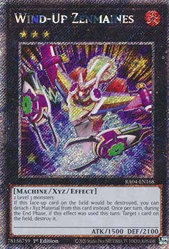 Wind-Up Zenmaines (V.1 - Platinum Secret Rare)⁣ - Quarter Century Stampede⁣ (Platinum Secret Rare)⁣ [168]