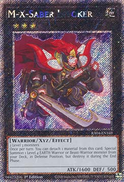 M-X-Saber Invoker (V.1 - Platinum Secret Rare)⁣ - Quarter Century Stampede⁣ (Platinum Secret Rare)⁣ [169]
