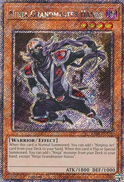 Ninja Grandmaster Hanzo (V.1 - Platinum Secret Rare)⁣ - Quarter Century Stampede⁣ (Platinum Secret Rare)⁣ [173]