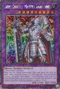 Gem-Knight Master Diamond (V.1 - Platinum Secret Rare)⁣ - Quarter Century Stampede⁣ (Platinum Secret Rare)⁣ [178]