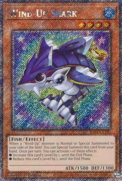 Wind-Up Shark (V.1 - Platinum Secret Rare)⁣ - Quarter Century Stampede⁣ (Platinum Secret Rare)⁣ [180]