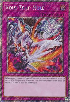 Void Trap Hole (V.1 - Platinum Secret Rare)⁣ - Quarter Century Stampede⁣ (Platinum Secret Rare)⁣ [190]