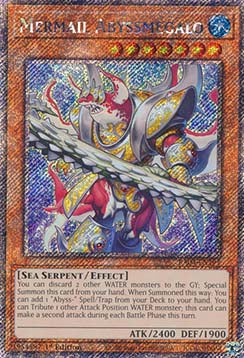 Mermail Abyssmegalo (V.1 - Platinum Secret Rare)⁣ - Quarter Century Stampede⁣ (Platinum Secret Rare)⁣ [191]