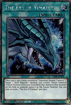 The Eye of Timaeus (V.1 - Platinum Secret Rare)⁣ - Quarter Century Stampede⁣ (Platinum Secret Rare)⁣ [192]