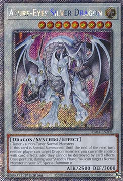Azure-Eyes Silver Dragon (V.1 - Platinum Secret Rare)⁣ - Quarter Century Stampede⁣ (Platinum Secret Rare)⁣ [208]