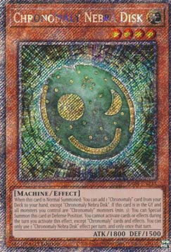 Chronomaly Nebra Disk (V.1 - Platinum Secret Rare)⁣ - Quarter Century Stampede⁣ (Platinum Secret Rare)⁣ [213]