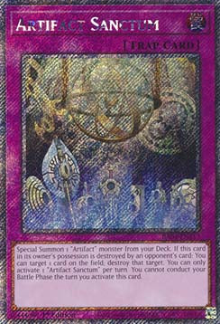 Artifact Sanctum (V.1 - Platinum Secret Rare)⁣ - Quarter Century Stampede⁣ (Platinum Secret Rare)⁣ [217]