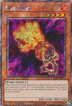 Fire Hand (V.1 - Platinum Secret Rare)⁣ - Quarter Century Stampede⁣ (Platinum Secret Rare)⁣ [224]