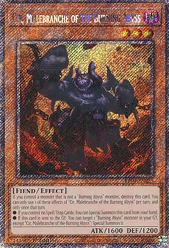 Cir, Malebranche of the Burning Abyss (V.1 - Platinum Secret Rare)⁣ - Quarter Century Stampede⁣ (Platinum Secret Rare)⁣ [235]