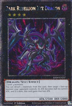Dark Rebellion Xyz Dragon (V.1 - Platinum Secret Rare)⁣ - Quarter Century Stampede⁣ (Platinum Secret Rare)⁣ [237]