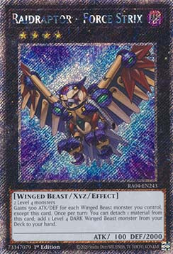 Raidraptor - Force Strix (V.1 - Platinum Secret Rare) - Quarter Century Stampede (Platinum Secret Rare) [RA04-243]