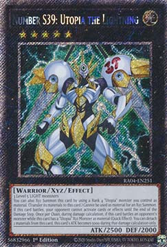 Number S39: Utopia the Lightning (V.1 - Platinum Secret Rare)⁣ - Quarter Century Stampede⁣ (Platinum Secret Rare)⁣ [251]