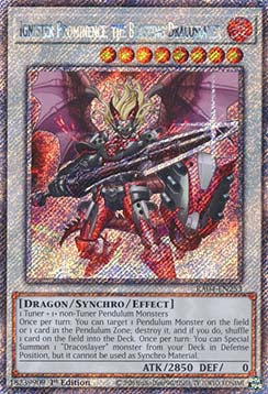Ignister Prominence, the Blasting Dracoslayer (V.1 - Platinum Secret Rare)