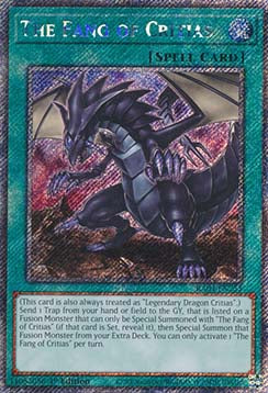 The Fang of Critias (V.1 - Platinum Secret Rare)⁣ - Quarter Century Stampede⁣ (Platinum Secret Rare)⁣ [255]