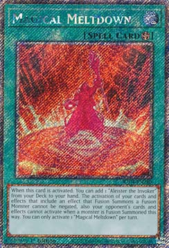 Magical Meltdown (V.1 - Platinum Secret Rare)⁣ - Quarter Century Stampede⁣ (Platinum Secret Rare)⁣ [280]