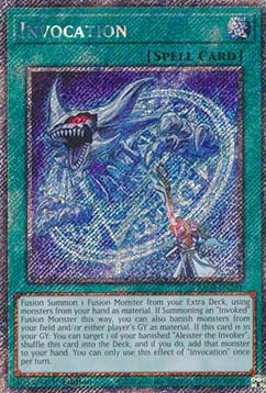 Invocation (V.1 - Platinum Secret Rare) - Quarter Century Stampede (Platinum Secret Rare) [RA04-281]