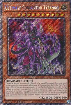 Ultimate Conductor Tyranno (V.1 - Platinum Secret Rare)⁣ - Quarter Century Stampede⁣ (Platinum Secret Rare)⁣ [287]