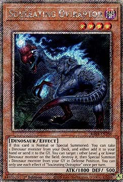 Souleating Oviraptor (V.1 - Platinum Secret Rare)⁣ - Quarter Century Stampede⁣ (Platinum Secret Rare)⁣ [288]