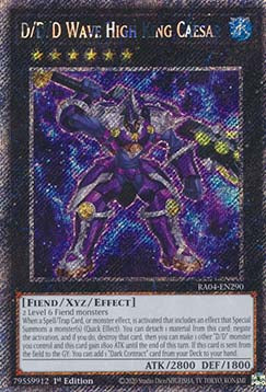 D/D/D Wave High King Caesar (V.1 - Platinum Secret Rare)⁣ - Quarter Century Stampede⁣ (Platinum Secret Rare)⁣ [290]