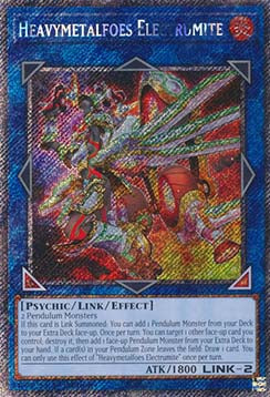 Heavymetalfoes Electrumite (V.1 - Platinum Secret Rare)⁣ - Quarter Century Stampede⁣ (Platinum Secret Rare)⁣ [292]