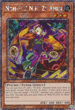 Noh-P.U.N.K. Ze Amin (V.1 - Platinum Secret Rare)⁣ - Quarter Century Stampede⁣ (Platinum Secret Rare)⁣ [293]