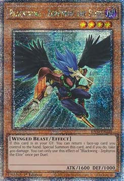 Blackwing - Zephyros the Elite (V.2 - Quarter Century Secret Rare)⁣ - Quarter Century Stampede⁣ (Quarter Century Secret Rare)⁣ [145]