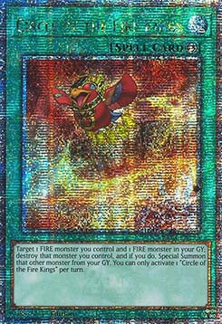 Circle of the Fire Kings (V.2 - Quarter Century Secret Rare)⁣ - Quarter Century Stampede⁣ (Quarter Century Secret Rare)⁣ [195]