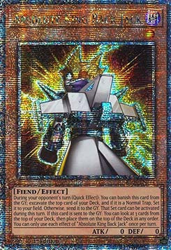 Absolute King Back Jack (V.2 - Quarter Century Secret Rare)⁣ - Quarter Century Stampede⁣ (Quarter Century Secret Rare)⁣ [244]