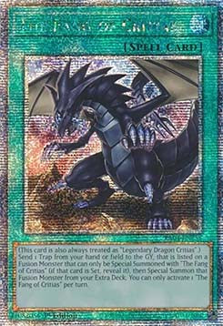The Fang of Critias (V.2 - Quarter Century Secret Rare)⁣ - Quarter Century Stampede⁣ (Quarter Century Secret Rare)⁣ [255]