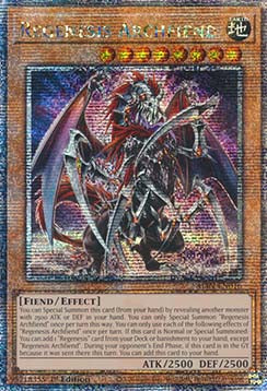 Regenesis Archfiend (V.2 - Quarter Century Secret Rare)⁣ - Alliance Insight⁣ (Quarter Century Secret Rare)⁣ [016]