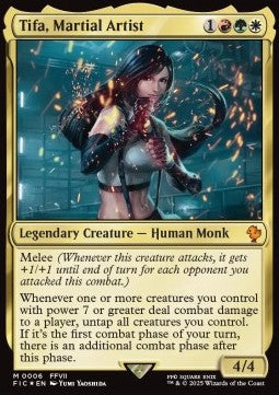 Tifa, Martial Artist⁣ - Commander: Magic: The Gathering - FINAL FANTASY⁣ (Mythic)⁣ [6]