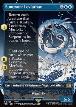 Summon: Leviathan - Magic: The Gathering - FINAL FANTASY: Extras (Rare) [XFIN-361]