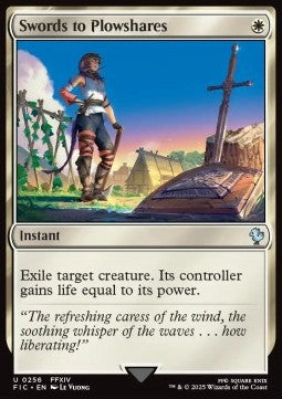 Swords to Plowshares - Commander: Magic: The Gathering - FINAL FANTASY (Uncommon) [FIC-256]