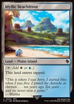 Idyllic Beachfront - Commander: FINAL FANTASY (Common) [FIC-404]
