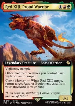 Red XIII, Proud Warrior - Commander: Magic: The Gathering - FINAL FANTASY: Extras (Rare) [XFIC-181]