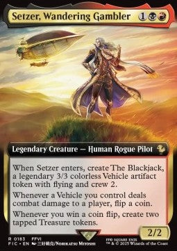 Setzer, Wandering Gambler - Commander: Magic: The Gathering - FINAL FANTASY: Extras (Rare) [XFIC-183]