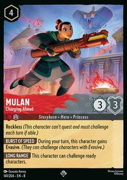 Mulan - Charging Ahead - Reign of Jafar (Super Rare) [8JAF-141]