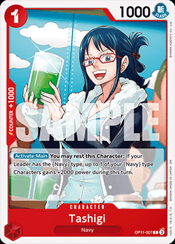 Tashigi (OP11-007)⁣ - A Fist of Divine Speed⁣ (Common)⁣ [007]