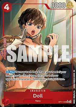 Doll (OP11-008) (V.2) - A Fist of Divine Speed (Alternate Art) [OP11-008]