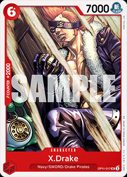 X.Drake (OP11-017)⁣ - A Fist of Divine Speed⁣ (Uncommon)⁣ [017]