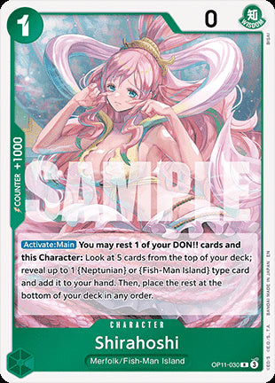 Shirahoshi (OP11-030)⁣ - A Fist of Divine Speed⁣ (Rare)⁣ [030]