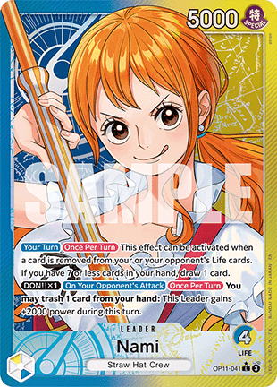 Nami (OP11-041) (V.2) - A Fist of Divine Speed (Alternate Art) [OP11-041]