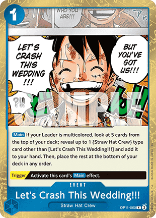 Let's Crash This Wedding!!! (OP11-060)⁣ - A Fist of Divine Speed⁣ (Rare)⁣ [060]