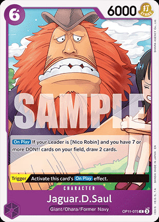 Jaguar.D.Saul (OP11-075)⁣ - A Fist of Divine Speed⁣ (Common)⁣ [075]