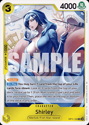 Shirley (OP11-104)⁣ - A Fist of Divine Speed⁣ (Rare)⁣ [104]