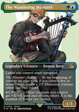 The Wandering Minstrel (V.1) - Magic: The Gathering - FINAL FANTASY: Extras (Rare) [XFIN-403]